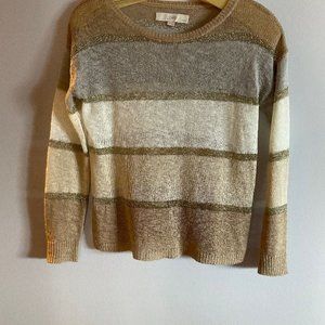 Ann Taylor Loft Linen Blend Light Weight Sweater - SP